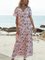 Pink V Neck Sexy Dresses