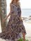Pink-Yellow Swing Tribal Boho Sleeveless Dresses