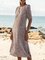 Burgundy Swing Short Sleeve Dresses