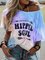 Casual Ombre/tie-Dye Batwing Off Shoulder Shirts & Tops