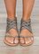 Cross Tied Strap Flip Flop Gladiator Sandals
