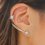 Double Meteorites Earring Sets
