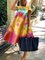 Multicolor Cotton Tie-dye Midi Dress