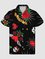 Men's Black Shirt Collar Basic Printed Shirts