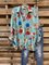 Romantic Floral Floral-Print Shift Shirts
