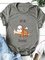 Printed Crew Neck Short Sleeve Casual Shirts & Tops
