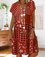 Casual V Neck Patchwork Printed Dresses