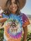 Color Ombre/tie-Dye Short Sleeve Shirts & Tops