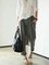 Cotton and linen casual trousers