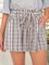 Women Printed Casual Shorts With Belt