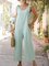 V Neck Casual One-Pieces Jumpsuit