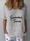Casual V Neck Short Sleeve Linen Shirts & Tops