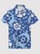 Men's Blue Statement Shirt Collar Printed Shirts