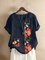 Vintage Floral Short Sleeve Shirts & Tops