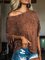 Brown Shift Solid Casual Washed Shirts & Tops