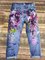 Women Casual Denim Printed Pants