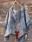 Plus Size Casual Sweetheart Half Sleeve Tribal Shirts & Tops