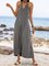 Dark Grey Sexy Swing Animal Dresses