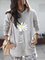 Light Gray Hoodie Casual Patchwork Printed Sweatshirt