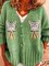 Green Casual Outerwear