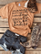 Khaki Short Sleeve Cotton Shirts & Tops