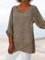 Women's Casual Solid Color V Neck Shirts