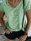 Ripped Pocket Tee Shirt Women Solid Short Sleeve T Shirts