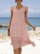 Pink Casual Paneled Dresses
