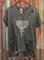 Gray Vintage V Neck Cotton Shirts & Tops