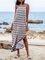 Coffee Floral-Print Shift Geometric Spaghetti-Strap Maxi Dresses