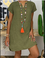 Shift Mini Summer Women V Neck Linen Dresses
