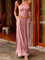 Womens Summer Strapless Boho Plain Dresses