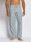 Blue Casual Cotton Pants