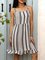 Black Swing Cotton-Blend Casual Dresses