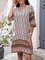 White Paneled Half Sleeve Shift Dresses