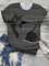 Cat Pattern Short Sleeve Striped Shirts & Tops