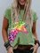 Plus Size Cotton-Blend Animal Shirts & Tops
