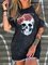 Graffiti Printed Streetstyle Black Short Sleeve Shirt