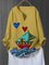 Yellow Cotton-Blend Casual Shirts & Tops