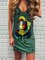 Green Shift Cotton-Blend Vintage Crew Neck Dresses