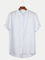 White Casual Cotton Shirts & Tops