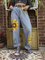 Plus Size Sunflower Print Women Denim Pants Jeans