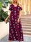 Wine Red Casual Short Sleeve Geometric Paneled Dresses