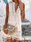 Summer V-neck Sleeveless Tassel Holiday Casual Midi Dress