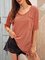 Orange Short Sleeve Crew Neck Shirts & Tops