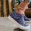 Women Comfy Hipster Smoked Canvas Sneakers
