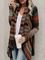 Long Sleeve Knitted Fringed Striped Sweaters