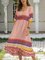 Pink A-Line Crew Neck Sleeveless Casual Dresses