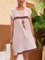 White Plain Short Sleeve A-Line Dresses