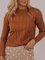 All-match casual solid color jacquard sweater